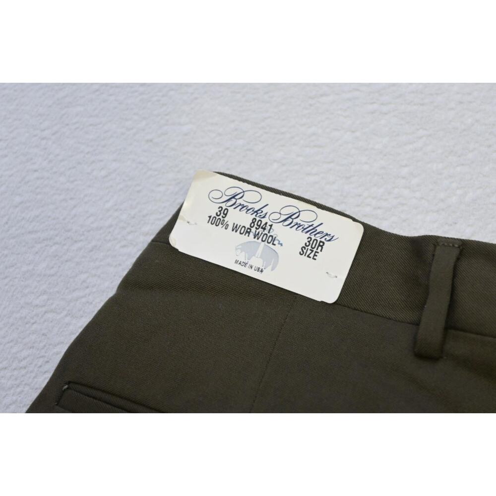 Brooks Brothers Olive Wool Dress Chinos